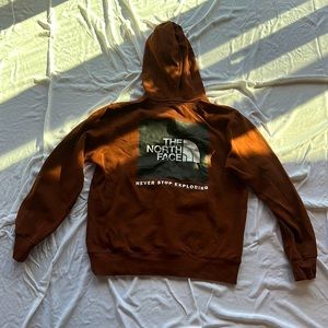 North face brown hoodie